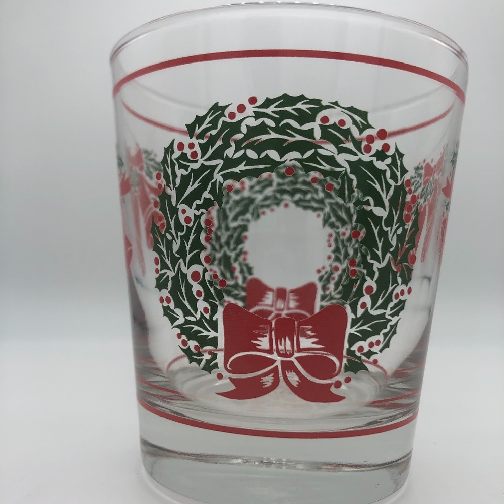 Libbey Christmas Wreath Rocks Glasses (7)